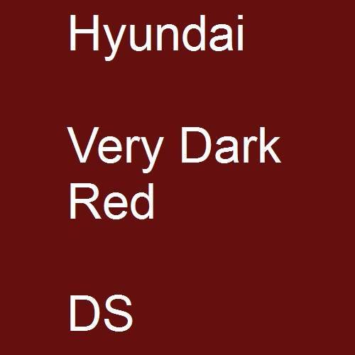 Hyundai, Very Dark Red, DS.